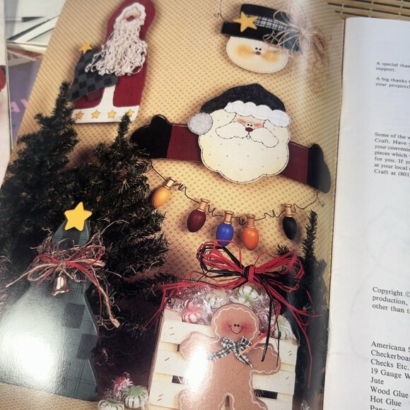 Fall/Winter Delight Wood Provo Crafts Patterns By Annette Ward -Booklet Vtg 1995 - Picture 3 of 6